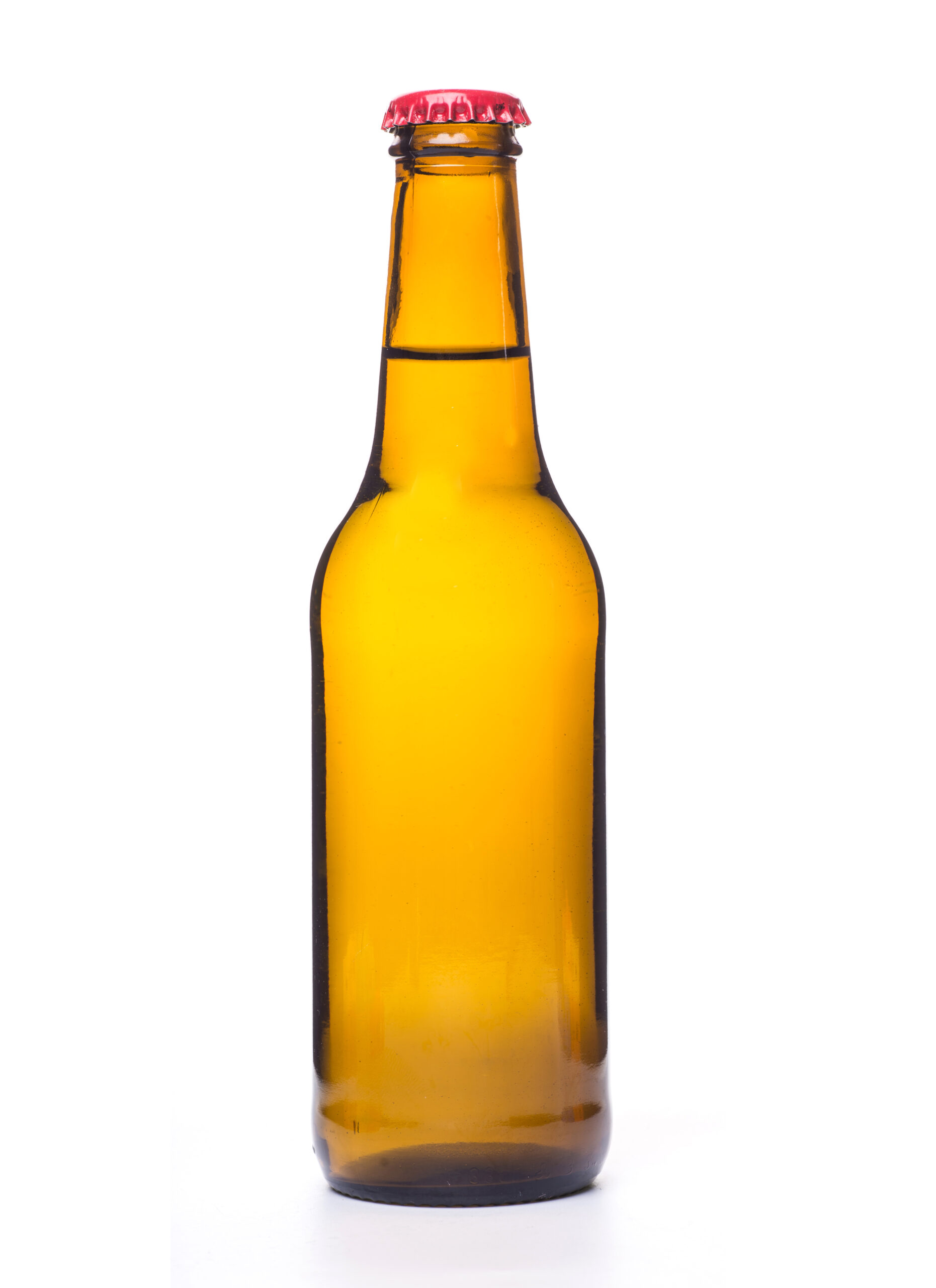 glass of beer isolated on white background